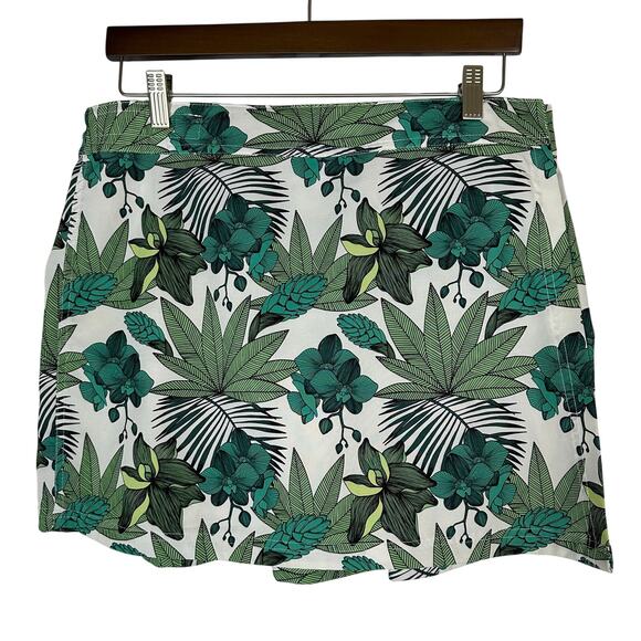 RipSkirt Hawaii Adjustable Wrap Skirt Length 1 Green Floral Sz L Beach Resort - Picture 1 of 8